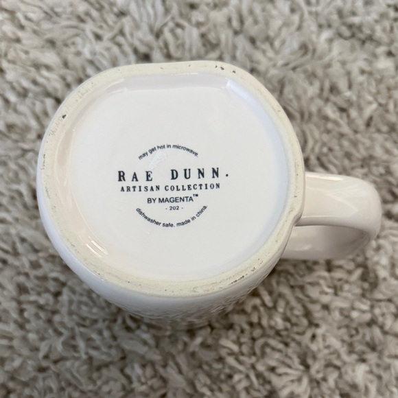 Rae Dunn Busy Bee White and Yellow Mug NWOT - Picture 3 of 4